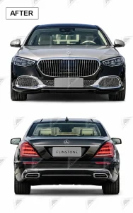 ชุดเปลี่ยนโฉม Mercedes-Benz S-Class W221 เป็น W223 ทรง Maybach แบบไม่ตัดต่อ