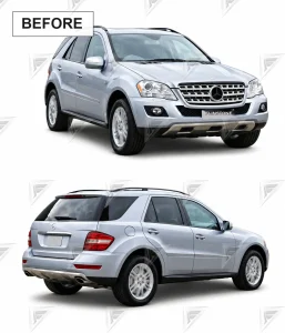 ชุดเปลี่ยนโฉม Mercedes-Benz ML/GLE-Class W166 ทรง AMG แบบตัดต่อ