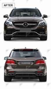 ชุดเปลี่ยนโฉม Mercedes-Benz ML/GLE-Class W166 ทรง AMG แบบไม่ตัดต่อ