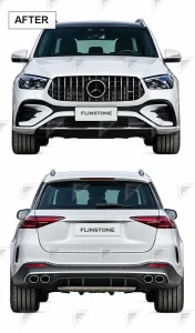 ชุดเปลี่ยนโฉม Mercedes-Benz ML/GLE-Class W167 ทรง AMG 53 แบบ 1:1 แบบไม่ตัดต่อ
