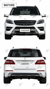 ชุดเปลี่ยนโฉม Mercedes-Benz ML/GLE-Class W167 ทรง AMG 63 แบบ 1:1 แบบไม่ตัดต่อ