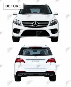 ชุดเปลี่ยนโฉม Mercedes-Benz ML/GLE-Class W166 เป็น W167 ทรง AMG 53 แบบ 1:1 แบบไม่ตัดต่อ