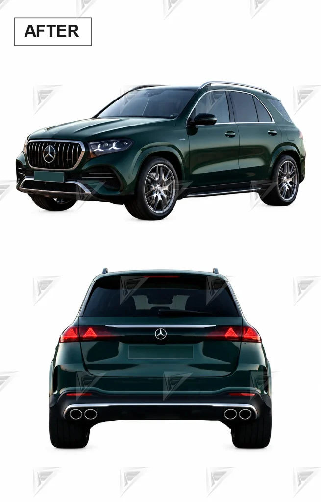 ชุดเปลี่ยนโฉม Mercedes-Benz ML/GLE-Class W167 ทรง Bodykit แบบไม่ตัดต่อ