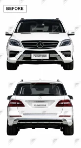 ชุดเปลี่ยนโฉม Mercedes-Benz ML/GLE-Class W167 ทรง Bodykit แบบไม่ตัดต่อ