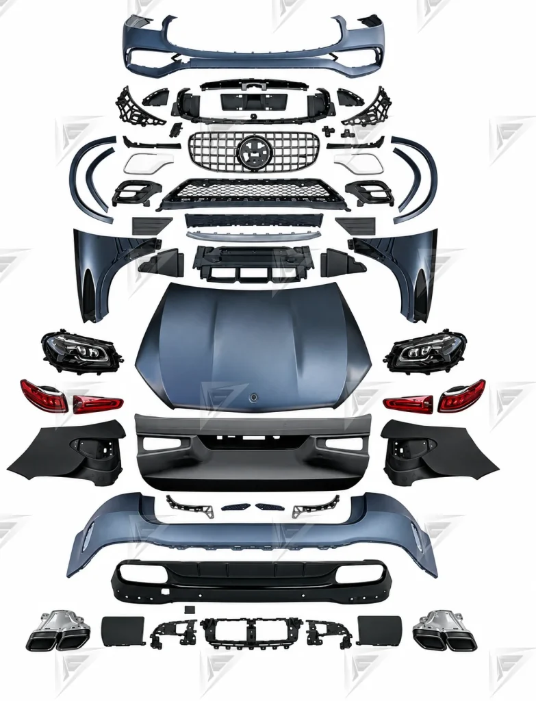 ชุดเปลี่ยนโฉม Mercedes-Benz GL/GLS-Class X164 เป็น X167 ทรง AMG แบบตัดต่อ