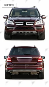 ชุดเปลี่ยนโฉม Mercedes-Benz GL/GLS-Class X164 เป็น X167 ทรง Maybach แบบ 1:1 แบบตัดต่อ