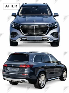 ชุดเปลี่ยนโฉม Mercedes-Benz GL/GLS-Class X164 เป็น X167 ทรง Maybach แบบตัดต่อ แบบที่ 2