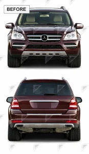 ชุดเปลี่ยนโฉม Mercedes-Benz GL/GLS-Class X164 เป็น X167 ทรง Maybach แบบตัดต่อ แบบที่ 2