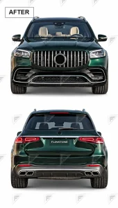 ชุดเปลี่ยนโฉม Mercedes-Benz GL/GLS-Class X166 เป็น X167 ทรง AMG แบบตัดต่อ แบบที่ 1