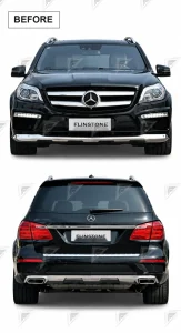 ชุดเปลี่ยนโฉม Mercedes-Benz GL/GLS-Class X166 เป็น X167 ทรง AMG แบบตัดต่อ แบบที่ 1
