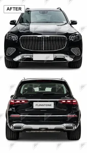 ชุดเปลี่ยนโฉม Mercedes-Benz GL/GLS-Class X166 เป็น X167 ทรง Maybach แบบ 1:1 แบบตัดต่อ