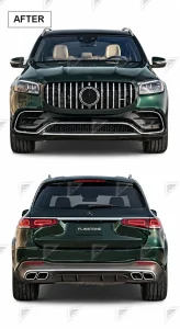 ชุดเปลี่ยนโฉม Mercedes-Benz GL/GLS-Class X166 เป็น X167 ทรง AMG แบบตัดต่อ แบบที่ 2