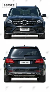 ชุดเปลี่ยนโฉม Mercedes-Benz GL/GLS-Class X166 เป็น X167 ทรง AMG แบบตัดต่อ แบบที่ 2