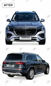 ชุดเปลี่ยนโฉม Mercedes-Benz GL/GLS-Class X166 เป็น X167 ทรง Maybach แบบไม่ตัดต่อ แบบที่ 2