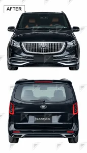 ชุดเปลี่ยนโฉม Mercedes-Benz Vito/V-Class W639 ทรง Maybach แบบตัดต่อ แบบที่ 1