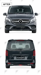 ชุดเปลี่ยนโฉม Mercedes-Benz Vito/V-Class W639 ทรง Sport แบบตัดต่อ