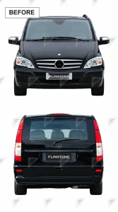 ชุดเปลี่ยนโฉม Mercedes-Benz Vito/V-Class W639 ทรง Sport แบบตัดต่อ