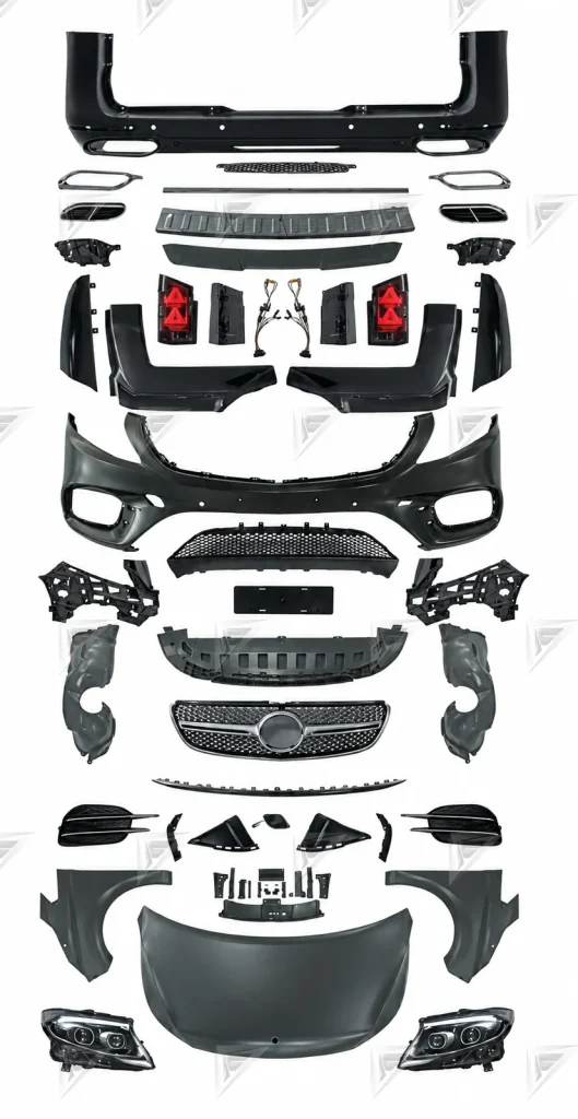 ชุดเปลี่ยนโฉม Mercedes-Benz Vito/V-Class W639 ทรง Sport แบบตัดต่อ