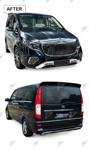 ชุดเปลี่ยนโฉม Mercedes-Benz Vito/V-Class W639 ทรง Maybach ชุดหน้า แบบที่ 2
