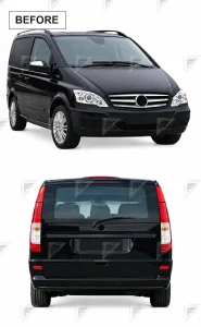 ชุดเปลี่ยนโฉม Mercedes-Benz Vito/V-Class W639 ทรง Maybach แบบตัดต่อ แบบที่ 2