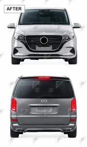 ชุดเปลี่ยนโฉม Mercedes-Benz Vito/V-Class W639 ทรง AMG แบบไม่ตัดต่อ