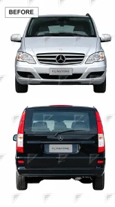 ชุดเปลี่ยนโฉม Mercedes-Benz Vito/V-Class W639 ทรง AMG แบบไม่ตัดต่อ