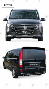 ชุดเปลี่ยนโฉม Mercedes-Benz Vito/V-Class W639 ทรง Executive ตราตั้ง ชุดหน้า