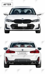 ชุดเปลี่ยนโฉม BMW 3 Series F30/F35 เป็น G20/G28 ทรง M-Tech แบบไม่ตัดต่อ