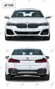ชุดเปลี่ยนโฉม BMW 5 Series F10 เป็น G30 ทรง M-Tech แบบตัดต่อ