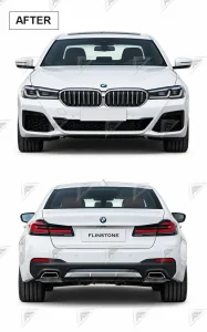 ชุดเปลี่ยนโฉม BMW 5 Series F10 เป็น G30 ทรง M-Tech แบบ 1:1 แบบไม่ตัดต่อ
