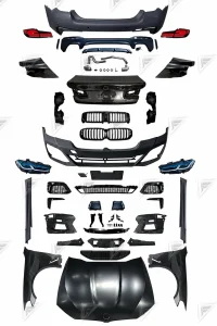 ชุดเปลี่ยนโฉม BMW 5 Series F10 เป็น G30 ทรง M-Tech แบบ 1:1 แบบไม่ตัดต่อ