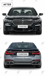 ชุดเปลี่ยนโฉม BMW 7 Series F02 เป็น G12 ทรง M760 แบบไม่ตัดต่อ