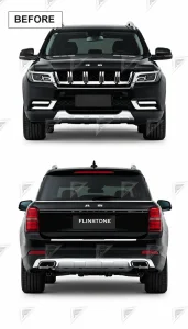 ชุดแปลงโฉม BAIC BJ90 BJ90 ทรง AMG แบบ 1:1 แบบตัดต่อ