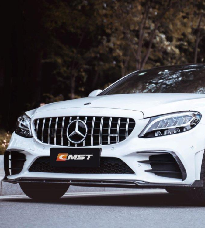 ลิ้นหน้า CMST ทรง สปลิตเตอร์ สำหรับ Mercedes-Benz C-Class W205 2019-2023