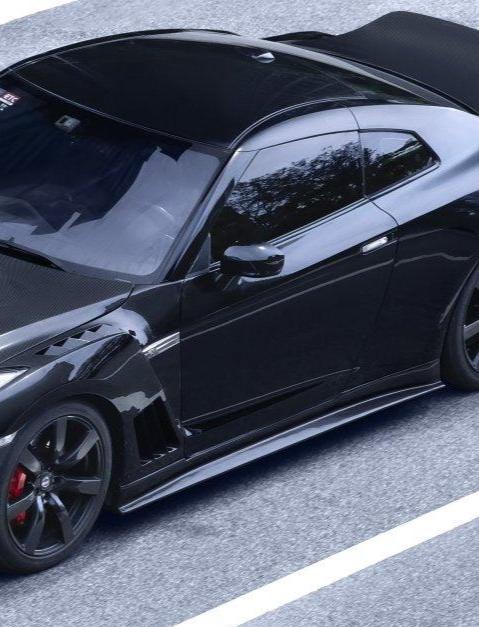 สเกิร์ตข้าง CMST สำหรับ Nissan GT-R R35 2008-2024 (แบบที่ 2)