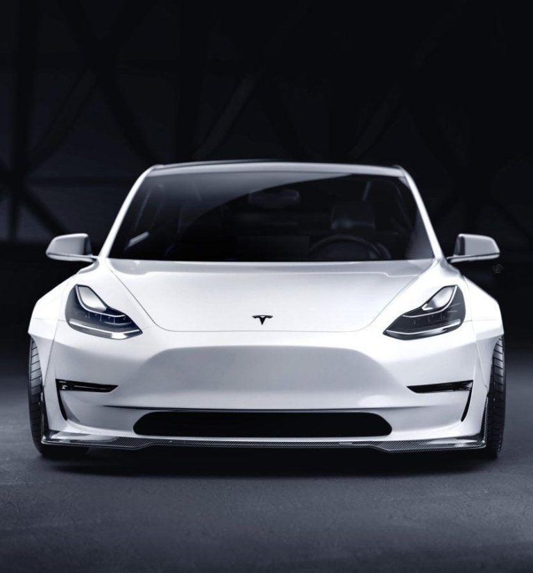 ลิ้นหน้า CMST ทรง สปลิตเตอร์ สำหรับ Tesla Model 3 2017-2023