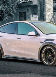 สเกิร์ตข้าง CMST ทรง V2 สำหรับ Tesla Model Y 2020-2025