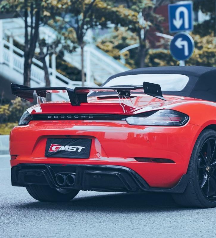 ดิฟฟิวเซอร์หลัง CMST ทรง V2 สำหรับ Porsche 718 Cayman 2017-ON