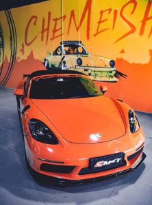 ลิ้นหน้า CMST ทรง สปลิตเตอร์ สำหรับ Porsche 718 Cayman 2017-ON (แบบที่ 2)