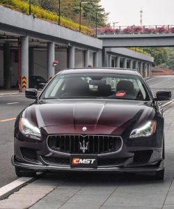 ลิ้นหน้า CMST ทรง สปลิตเตอร์ สำหรับ Maserati Quattroporte 2014-2016