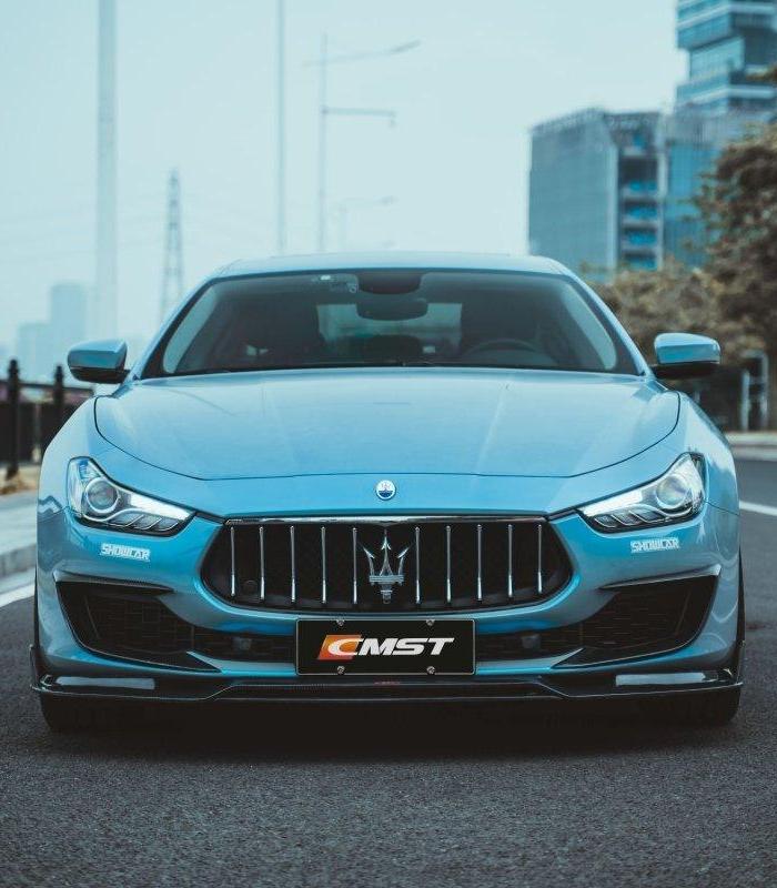 ลิ้นหน้า CMST ทรง สปลิตเตอร์ สำหรับ Maserati Ghibli 2018-ON