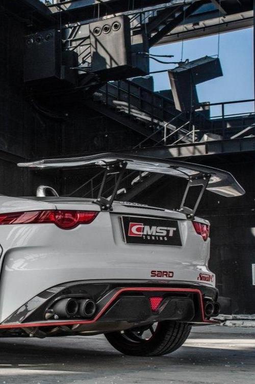 ปีก/สปอยเลอร์หลัง CMST ทรง V2 สำหรับ Jaguar F-Type 2014-2024