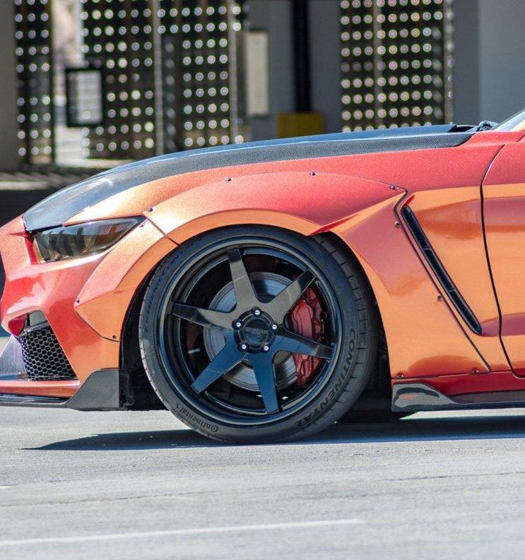 Ford Mustang GT 5.0 V6 3.6 Ecoboost 2.3 S550.1 อะไหล่แต่ง CMST Tuning – ซุ้มล้อหน้า