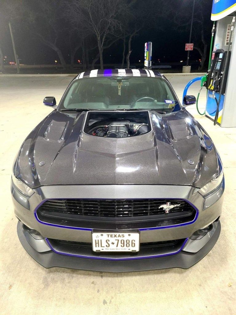 ฝากระโปรงหน้า CMST ทรง V6 สำหรับ Ford Mustang S550 2015-2017