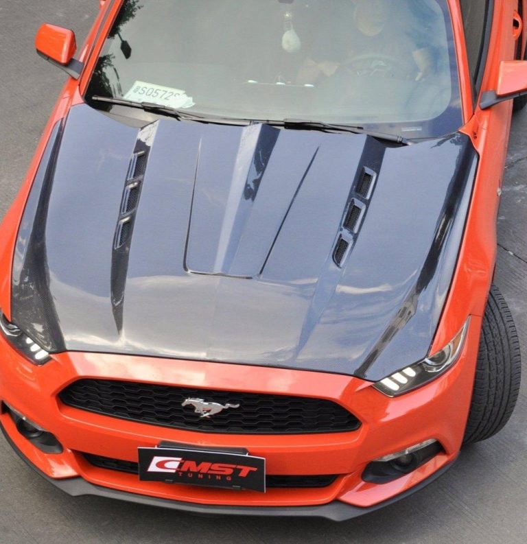 ฝากระโปรงหน้า CMST ทรง V2 สำหรับ Ford Mustang S550 2015-2017