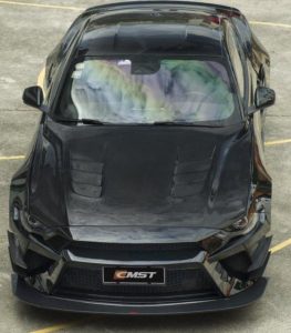 ฝากระโปรงหน้า CMST ทรง V1 สำหรับ Ford Mustang S550 2018-2023