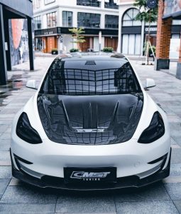 ฝากระโปรงหน้า CMST ทรง V1 สำหรับ Tesla Model 3 2017-2023