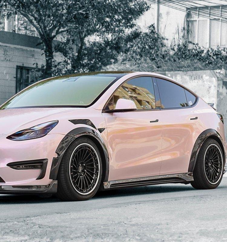 ชิ้นแต่งตัวถัง CMST ทรง V1 สำหรับ Tesla Model Y 2020-2025