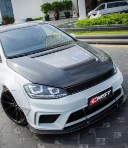 前引擎盖 CMST 款式 V2，适用于 Volkswagen Golf MK7 2015-2021