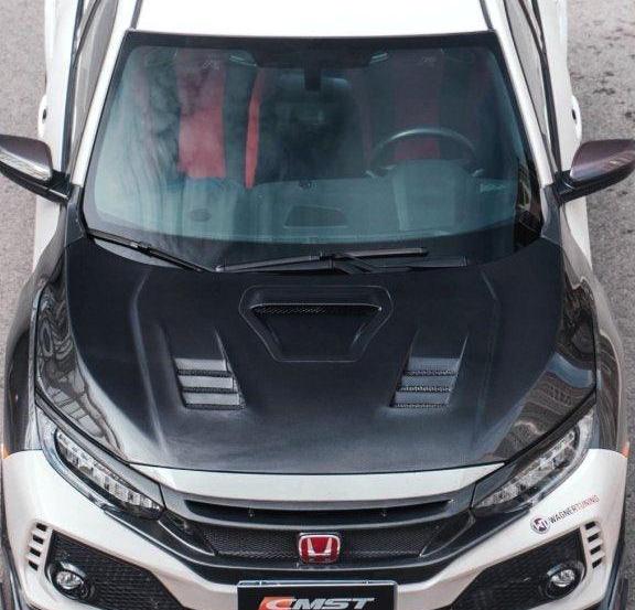 ฝากระโปรงหน้า CMST ทรง V2 สำหรับ Honda Civic Type-R FK8 2017-2021